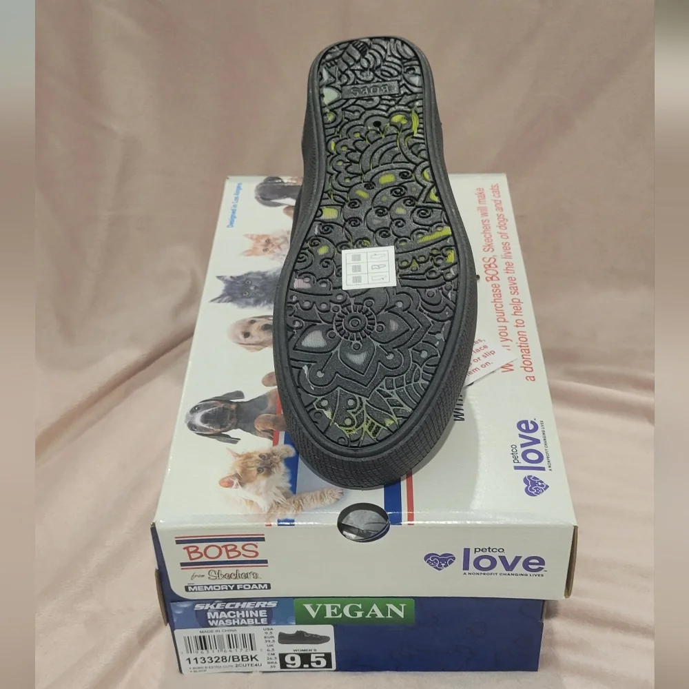Skechers BOBS Black Women Sneakers - Picture 5 of 5